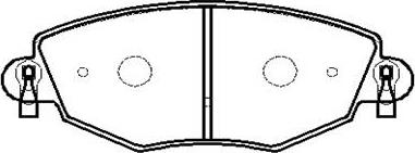 HSB Gold HP9435 - Brake Pad Set, disc brake autospares.lv