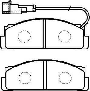 HSB Gold HP9430 - Brake Pad Set, disc brake autospares.lv