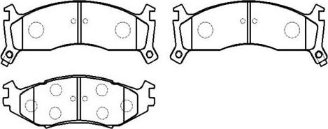 HSB Gold HP9425 - Brake Pad Set, disc brake autospares.lv