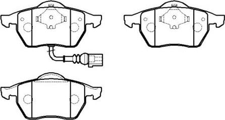 HSB Gold HP9471 - Brake Pad Set, disc brake autospares.lv