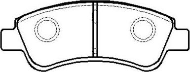 HSB Gold HP9543 - Brake Pad Set, disc brake autospares.lv