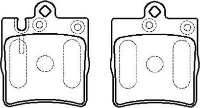 HSB Gold HP9534 - Brake Pad Set, disc brake autospares.lv