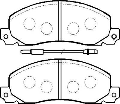 HSB Gold HP9524 - Brake Pad Set, disc brake autospares.lv