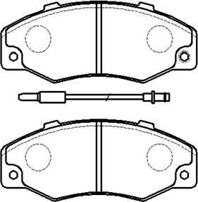 HSB Gold HP9525 - Brake Pad Set, disc brake autospares.lv