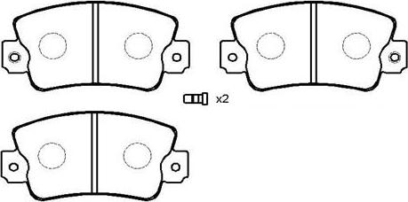 HSB Gold HP9523 - Brake Pad Set, disc brake autospares.lv