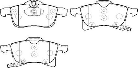 HSB Gold HP9653 - Brake Pad Set, disc brake autospares.lv