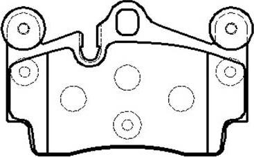 HSB Gold HP9662 - Brake Pad Set, disc brake autospares.lv