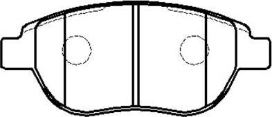 HSB Gold HP9602 - Brake Pad Set, disc brake autospares.lv