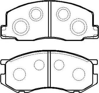 HSB Gold HP9095 - Brake Pad Set, disc brake autospares.lv