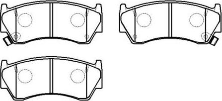 HSB Gold HP9061 - Brake Pad Set, disc brake autospares.lv