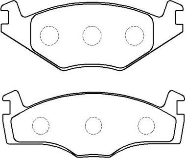 HSB Gold HP9008 - Brake Pad Set, disc brake autospares.lv