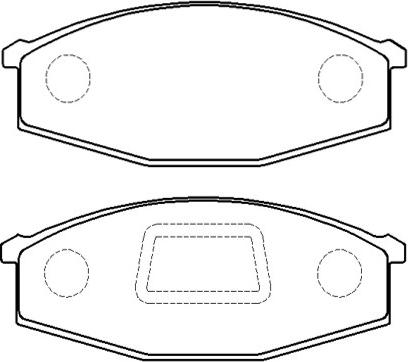 HSB Gold HP9007 - Brake Pad Set, disc brake autospares.lv