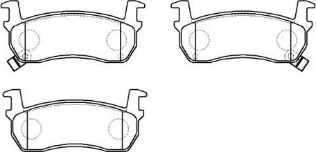 HSB Gold HP9014 - Brake Pad Set, disc brake autospares.lv