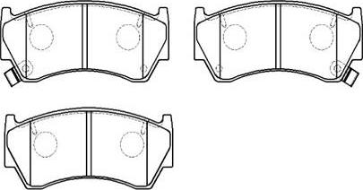 HSB Gold HP9070 - Brake Pad Set, disc brake autospares.lv