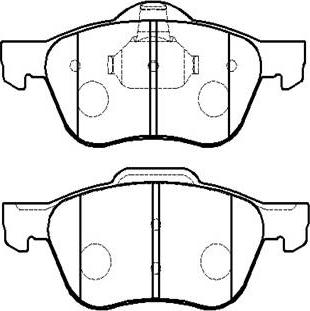 HSB Gold HP9077 - Brake Pad Set, disc brake autospares.lv