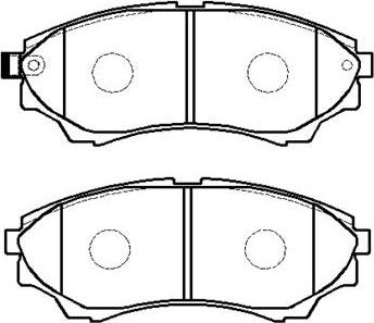 HSB Gold HP9190 - Brake Pad Set, disc brake autospares.lv