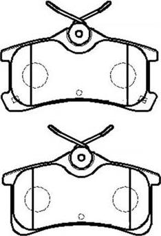 HSB Gold HP9147 - Brake Pad Set, disc brake autospares.lv