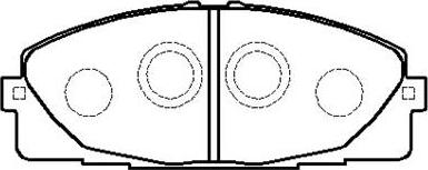 HSB Gold HP9155 - Brake Pad Set, disc brake autospares.lv