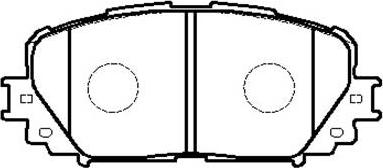 HSB Gold HP9156 - Brake Pad Set, disc brake autospares.lv