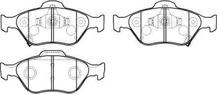 HSB Gold HP9162 - Brake Pad Set, disc brake autospares.lv