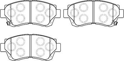 HSB Gold HP9119 - Brake Pad Set, disc brake autospares.lv