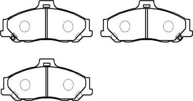 HSB Gold HP9189 - Brake Pad Set, disc brake autospares.lv