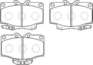 HSB Gold HP9121 - Brake Pad Set, disc brake autospares.lv