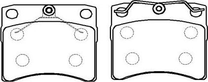 HSB Gold HP9840 - Brake Pad Set, disc brake autospares.lv