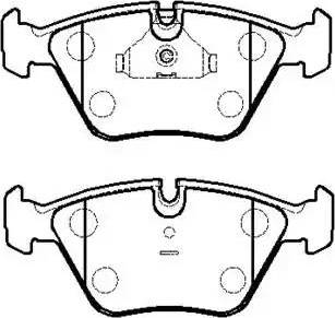Triscan 20968 - Brake Pad Set, disc brake autospares.lv