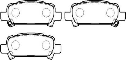 JPN 20H7003-JPN - Brake Pad Set, disc brake autospares.lv