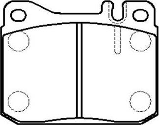 HSB Gold HP9315 - Brake Pad Set, disc brake autospares.lv