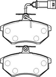 HSB Gold HP9374 - Brake Pad Set, disc brake autospares.lv