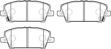 HSB Gold HP9245 - Brake Pad Set, disc brake autospares.lv