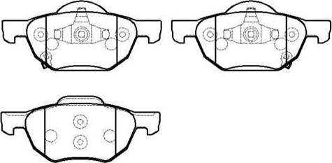 HSB Gold HP9241 - Brake Pad Set, disc brake autospares.lv