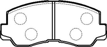 ADVICS-SEA D1N027T - Brake Pad Set, disc brake autospares.lv