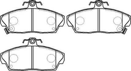 HSB Gold HP9234 - Brake Pad Set, disc brake autospares.lv