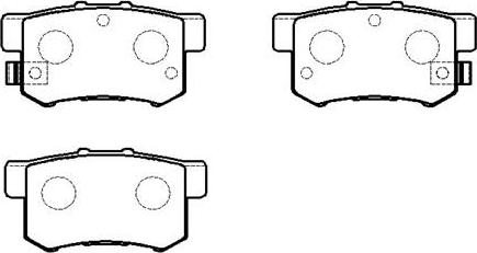 HSB Gold HP9225 - Brake Pad Set, disc brake autospares.lv