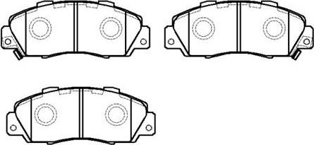 HSB Gold HP9227 - Brake Pad Set, disc brake autospares.lv