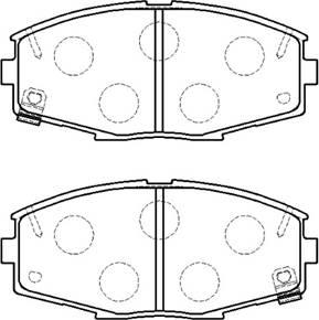 HSB Gold HP9798 - Brake Pad Set, disc brake autospares.lv