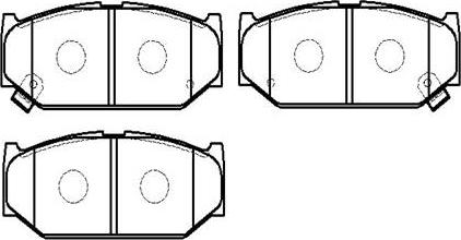 HSB Gold HP9743 - Brake Pad Set, disc brake autospares.lv