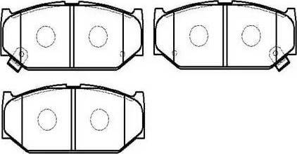 Koreastar KBPG-270 - Brake Pad Set, disc brake autospares.lv