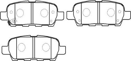 HSB Gold HP9705 - Brake Pad Set, disc brake autospares.lv