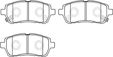 HSB Gold HP9781 - Brake Pad Set, disc brake autospares.lv