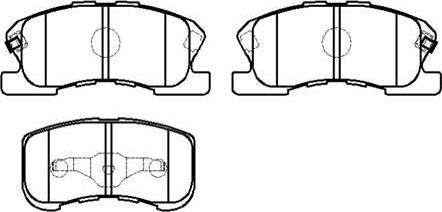 HSB Gold HP9773 - Brake Pad Set, disc brake autospares.lv