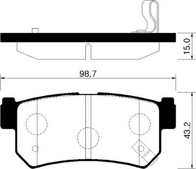 PALIDIUM SY010-05 - Brake Pad Set, disc brake autospares.lv