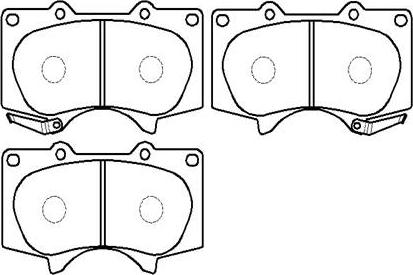 HSB Gold HP5098 - Brake Pad Set, disc brake autospares.lv