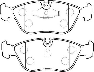 HSB Gold HP5042 - Brake Pad Set, disc brake autospares.lv