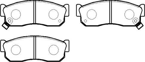 HSB Gold HP5057 - Brake Pad Set, disc brake autospares.lv