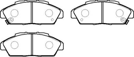 HSB Gold HP5065 - Brake Pad Set, disc brake autospares.lv