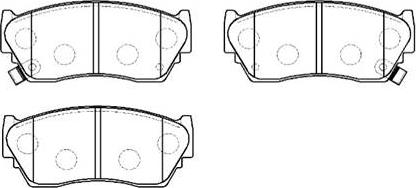 HSB Gold HP5067 - Brake Pad Set, disc brake autospares.lv